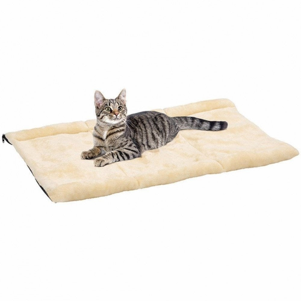 Tunnel en peluche pour chat et chien transformable en tapis