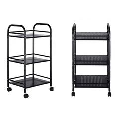 Desserte 3 niveaux multifonction pour objets 4 roues 40 x 35 x 75 cm