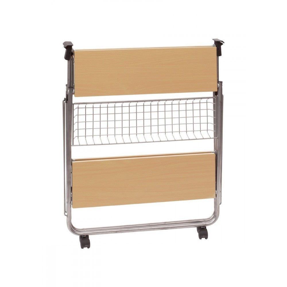 Desserte de cuisine pliable en bois OAK 40x67.5x70h cm 4 roues