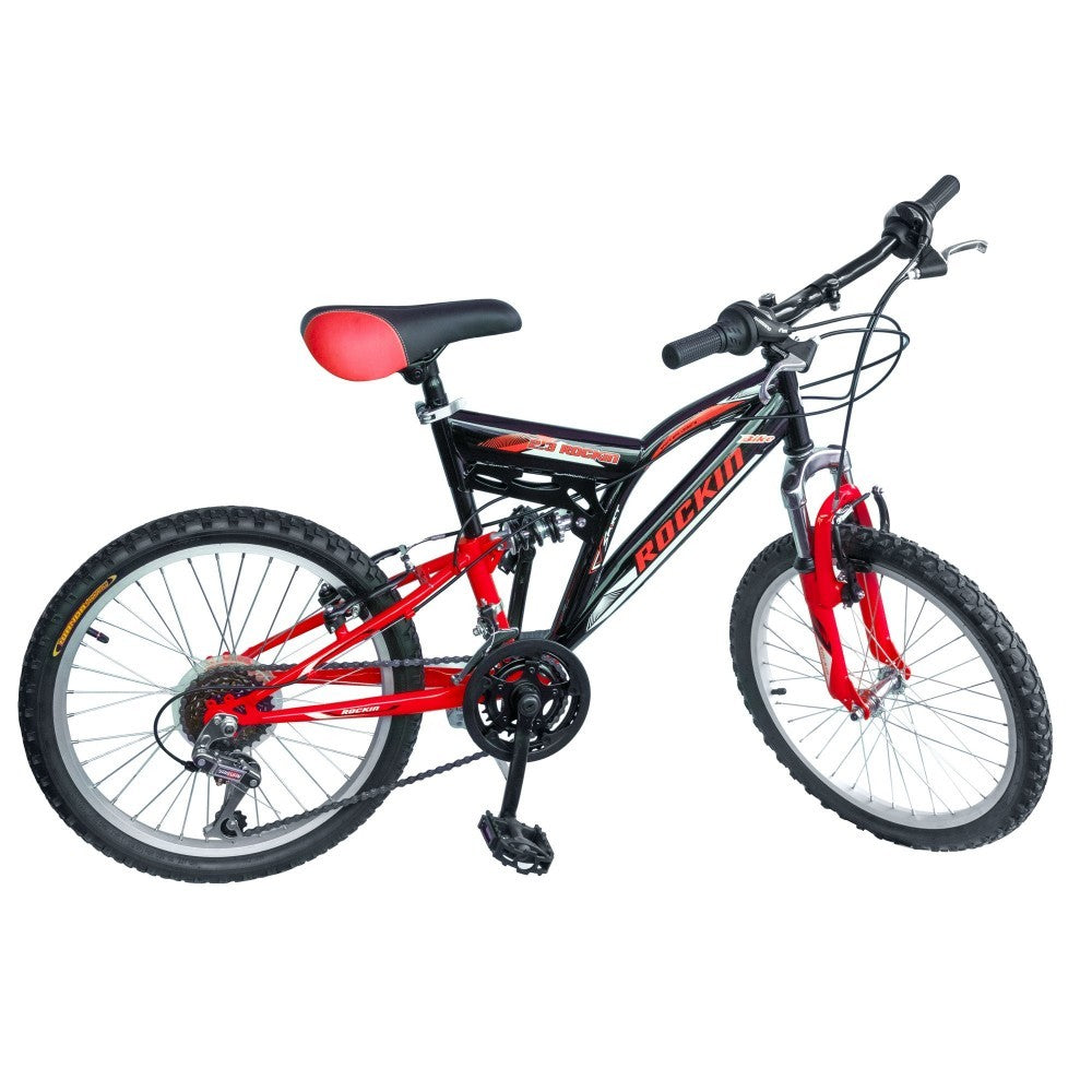 Vélo 20" ROCKIN BIAMMORTIZZAT 2 freins et vitesse Shimano 12 Vel BKT BTB20