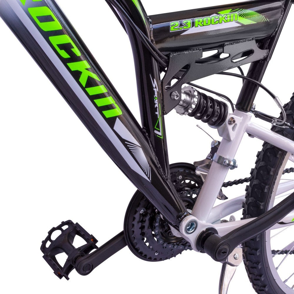 Vélo 24 "ROCKIN BIAMMORTIZZAT 2 freins et 12 vitesse shimano Vel BKT BTB24