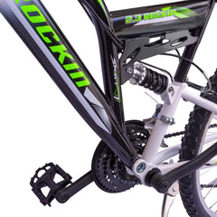 Vélo 24 "ROCKIN BIAMMORTIZZAT 2 freins et 12 vitesse shimano Vel BKT BTB24