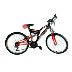 vélo 26" ROCKIN BIAMMORTIZZAT 2 freins et 12 vitesses shimano  BKT BTB26