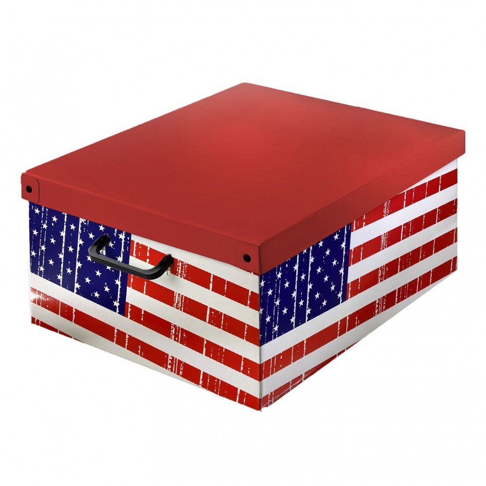 206775 Boîte de rangement vêtements ou objets 50x39x25cm avec poignées
