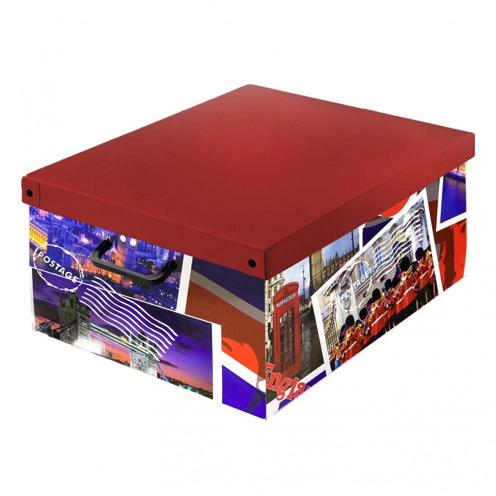 206775 Boîte de rangement vêtements ou objets 50x39x25cm avec poignées