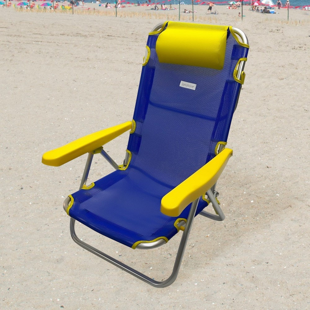 427668 ONSHORE chaise de plage inclinable en aluminium et textile en 4 couleurs