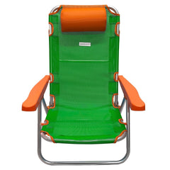 427668 ONSHORE chaise de plage inclinable en aluminium et textile en 4 couleurs