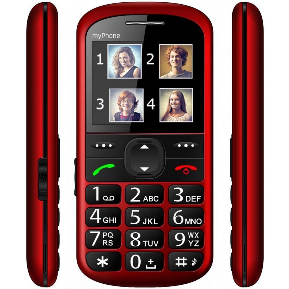 Mobile Halo 2 pour Seniors Base de charge double batterie 2.2 " bouton SOS