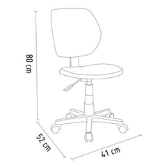 DIM187 Chaise de bureau avec module pivotant disponible en 2 couleurs