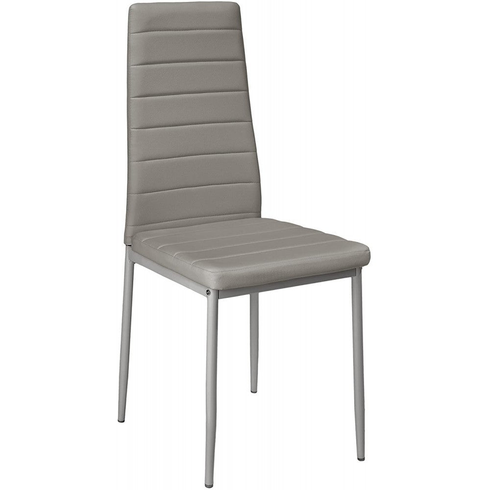6 chaises design moderne PENNY Assise rembourrée en cuir écologique 41x45x98,5cm