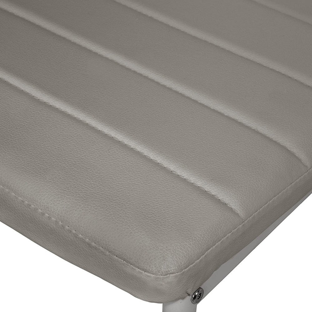 6 chaises design moderne PENNY Assise rembourrée en cuir écologique 41x45x98,5cm