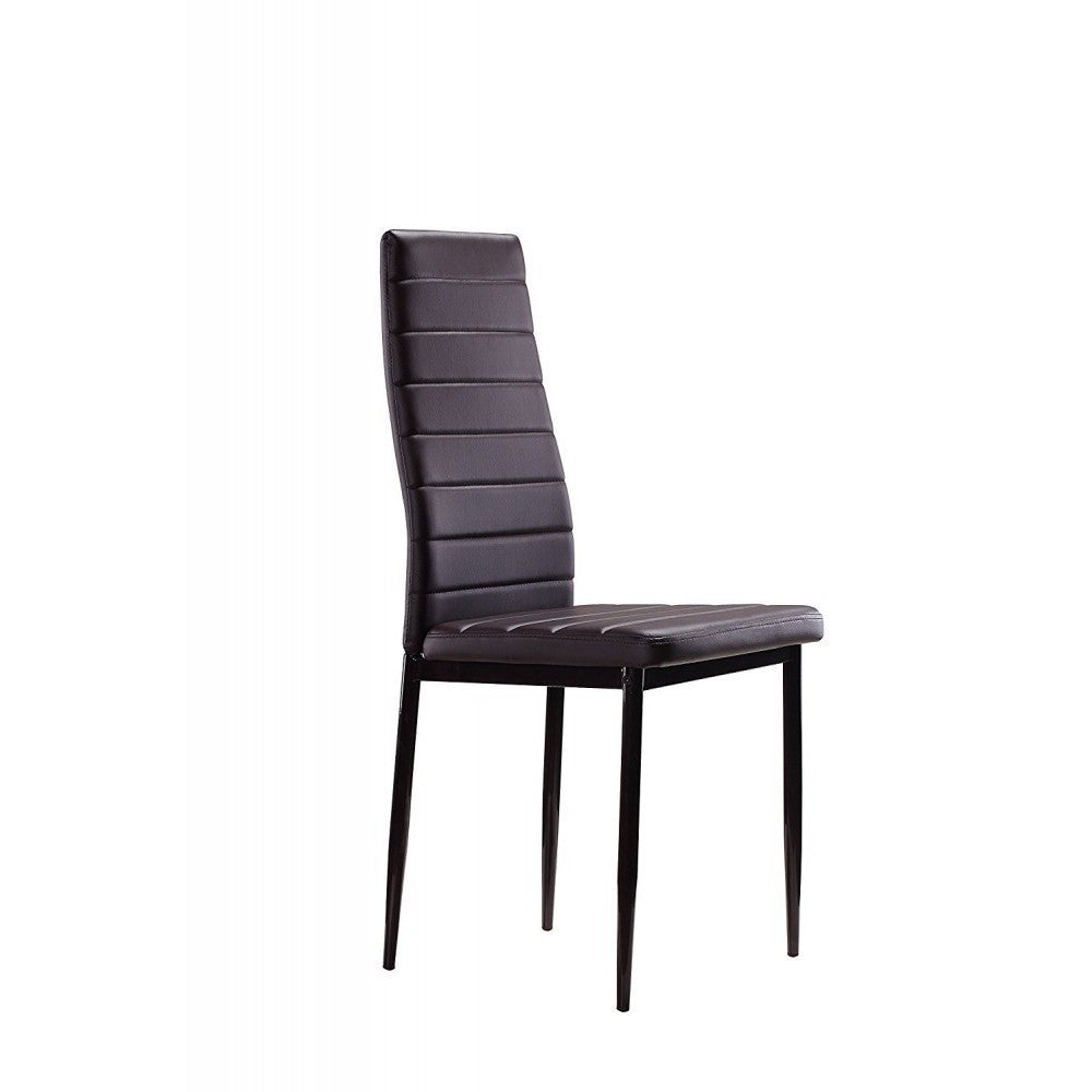 6 chaises design moderne PENNY Assise rembourrée en cuir écologique 41x45x98,5cm