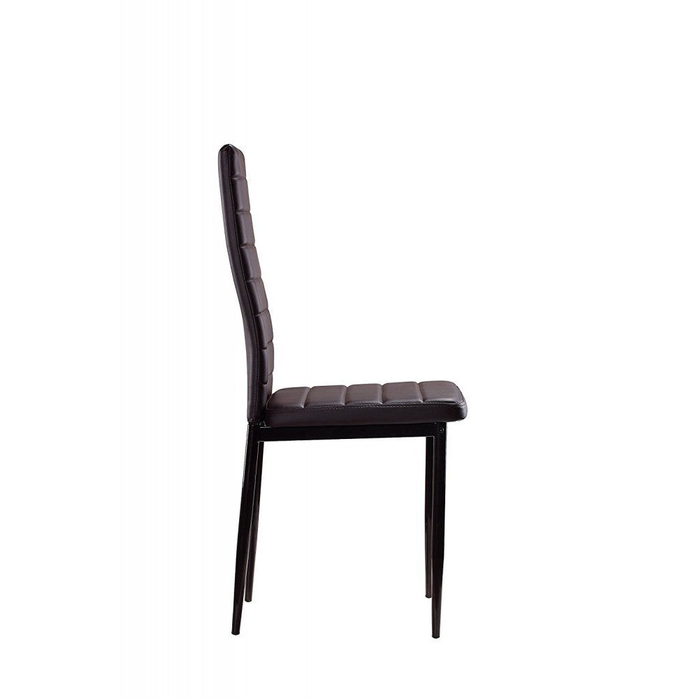 4 chaises design moderne PENNY Assise rembourrée en cuir écologique 41x45x98,5cm