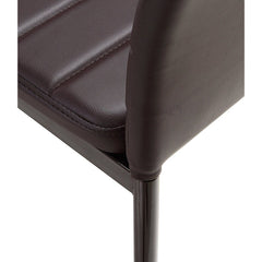 4 chaises design moderne PENNY Assise rembourrée en cuir écologique 41x45x98,5cm