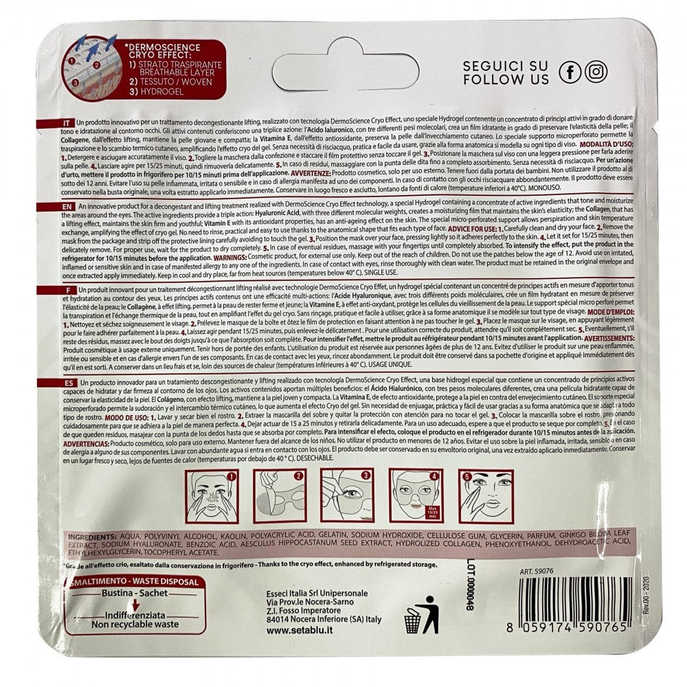 590765 SETABLU Hydrogel Perfect Lifting Masque acide hyaluronique réduit cernes
