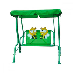 154847 Chaise à bascule enfants de jardin APE 2 sièges en acier 112x75x108cm