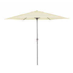 334002 Parasol rond diamètre 270 cm 6 barres avec manivelle