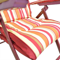 069871 Chaise de plage avec rembourrage et accoudoirs VALEXAN 64x30x98 cm