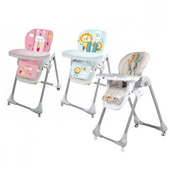 B005S Chaise haute bébé inclinable et pliante PAPPA E GIOCO NUNU' rembourrée