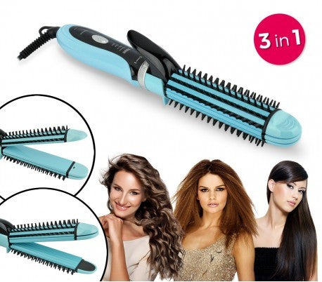 Set de lisseur Beauty 3 en 1 pour des ondulations ou cheveux lisse