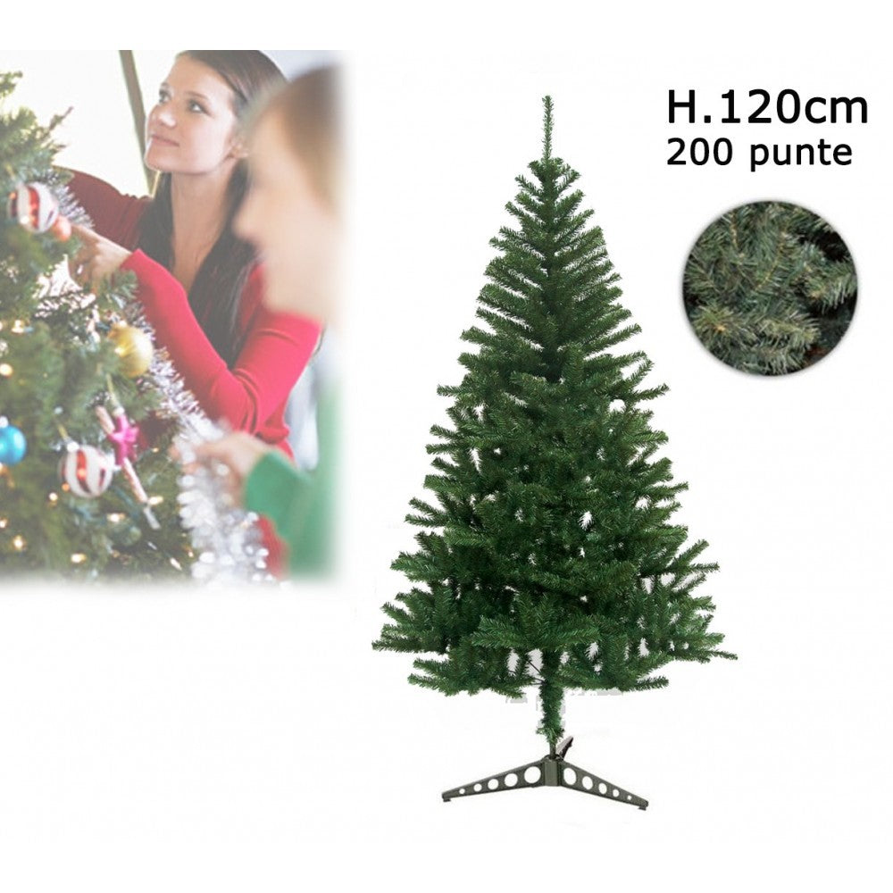 511011 Sapin de Noël 120 cm 200 pointes (artificiel) - PINO DELLE SORPRESE