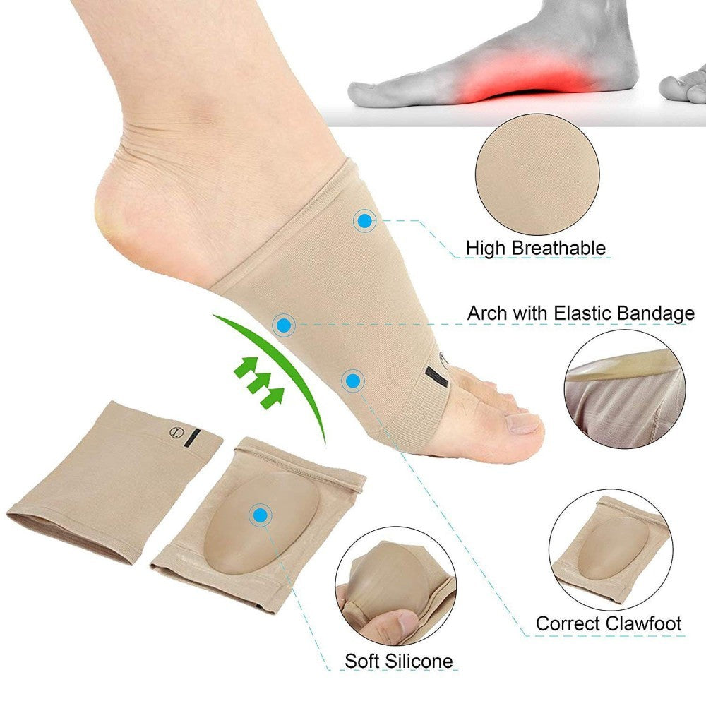 Pack 2 coussinets en gel pour soulager la douleur au pied (dû au pied plat)