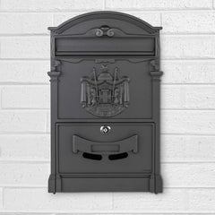 Boîte aux lettres résidentielle en acier enduit de poudre 24x8x40hcm