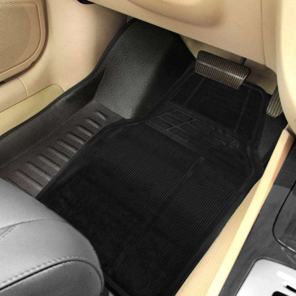 IRVING 4 tapis universels TAG02 VIENNE NOIR 100% caoutchouc antidérapant