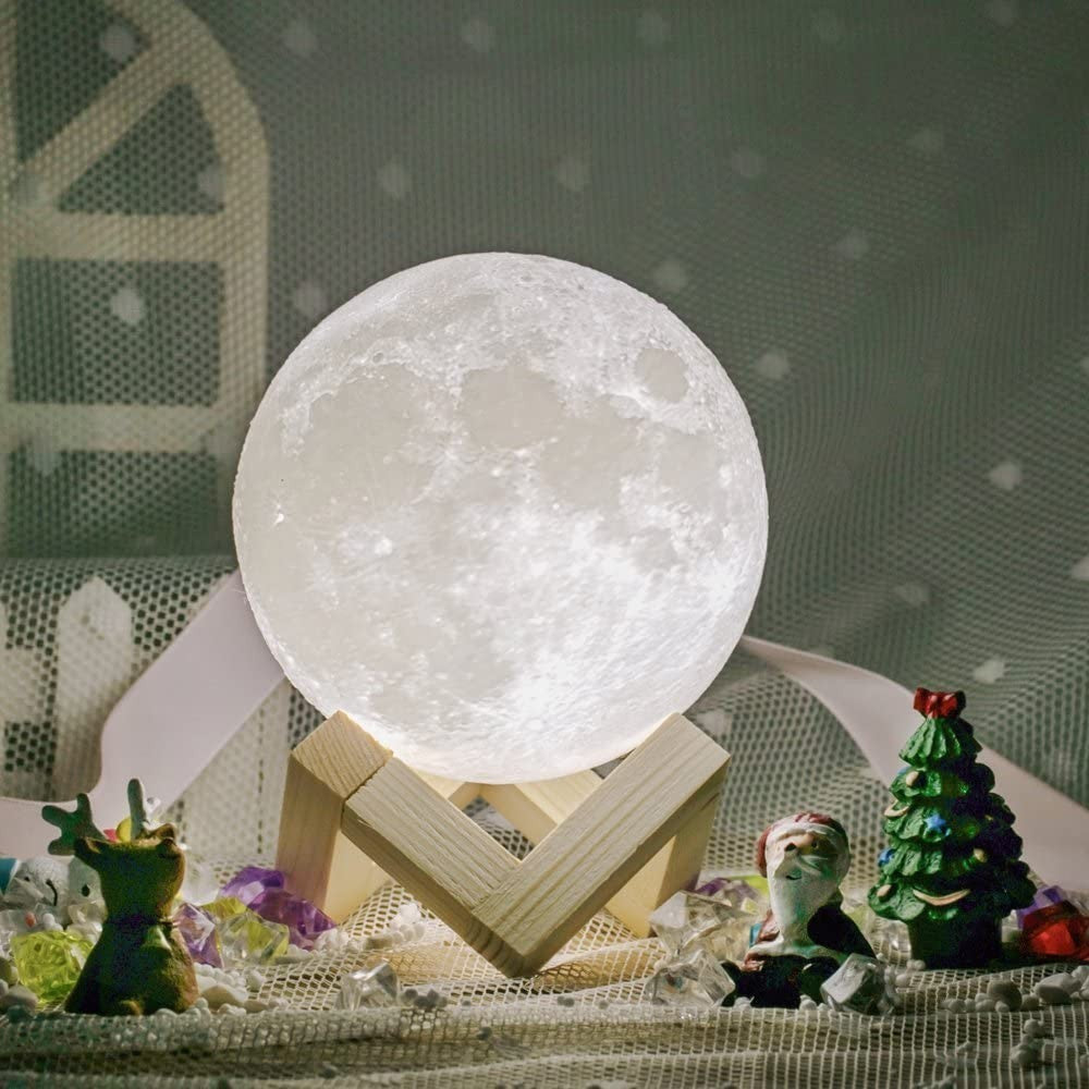 3D LED MOON LED Lampe au clair de lune 3D CM3278 avec allumage tactile 12cm