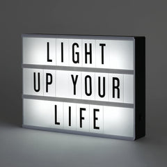 Panneau lumineux LED XL0445C à messages (A5) 20x15x4,5cm à piles