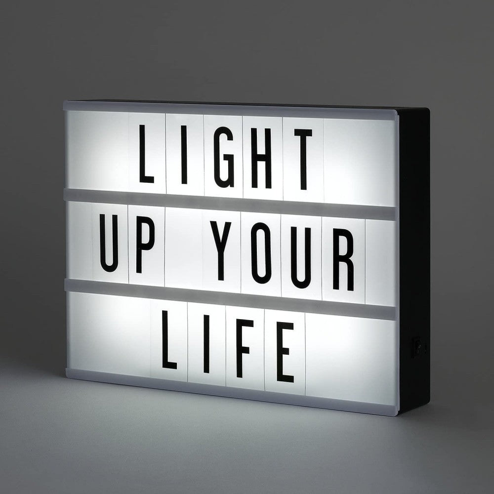 XL0445B Panneau lumineux LED pour messages (A6) 15x10,5x4 cm à piles