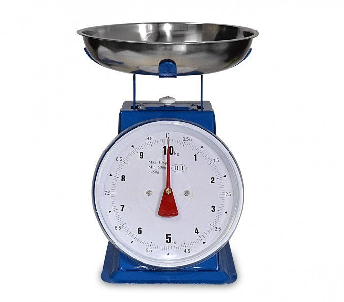 080946 Balance de cuisine analogique jusqu'à 10 kg plateau et corps métallique