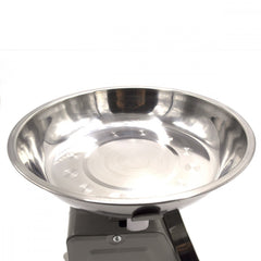 080946 Balance de cuisine analogique jusqu'à 10 kg plateau et corps métallique