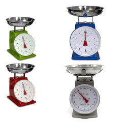 080946 Balance de cuisine analogique jusqu'à 10 kg plateau et corps métallique