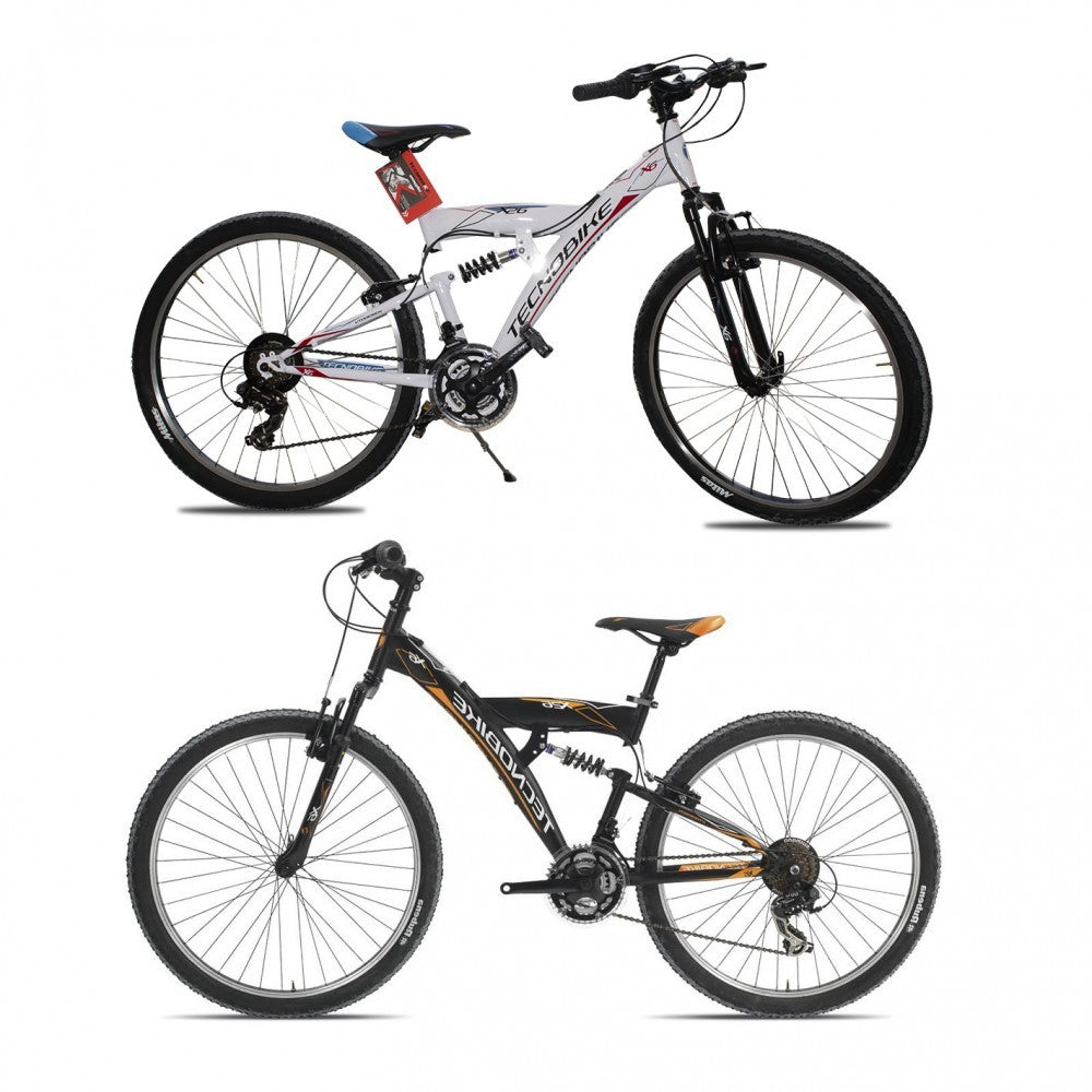TECNOBIKE NSR 26" VÉLO MODÈLE X6 PLEIN VTT ART. 722 Amorti H52
