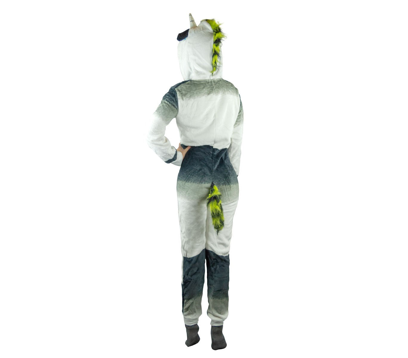Pyjama Cosplay B1840 Combinaison UNICORNE en peluche UNISEX de XS à XXL noir