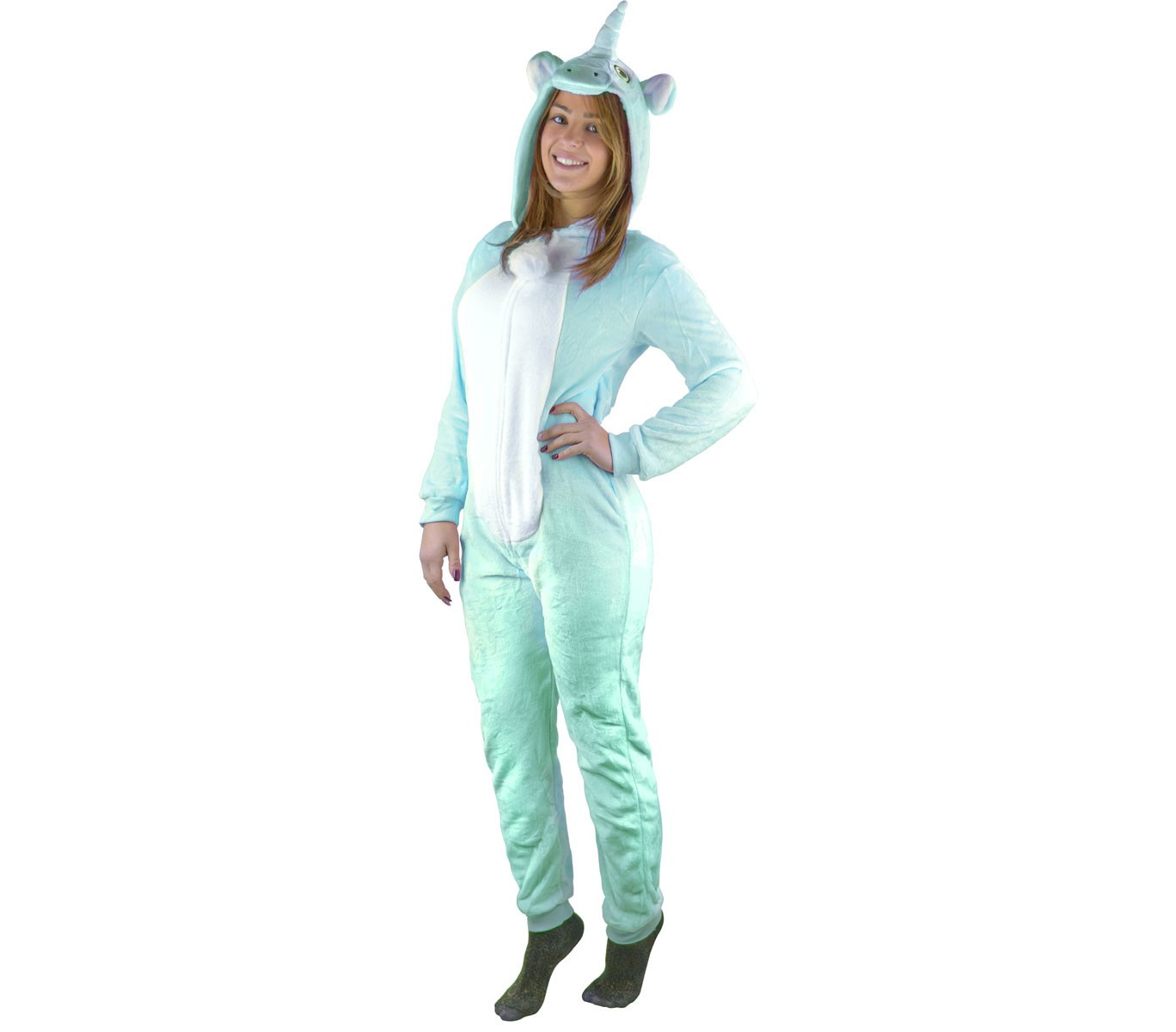 Pyjama Cosplay B1843 en tissu peluché UNISEX mod. Rainbow de XS à XXL
