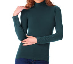 VKA22 Pack 5 mailles col roulé thermiques avec intérieur molletonné ass. Miriam
