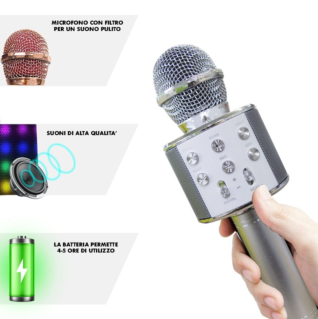 Micro sans fil hifi Speaker 812855 enregistre et écoute vos chansons