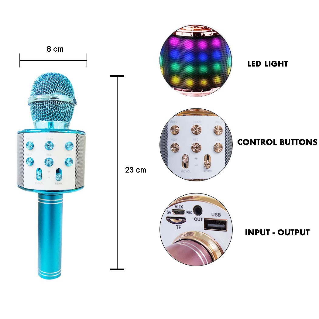 Micro sans fil hifi Speaker 812855 enregistre et écoute vos chansons
