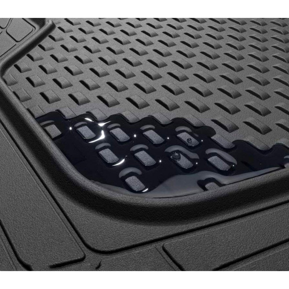 Ensemble Auto PONZA Set 4 Tapis en Caoutchouc et pour Voiture 120x80cm