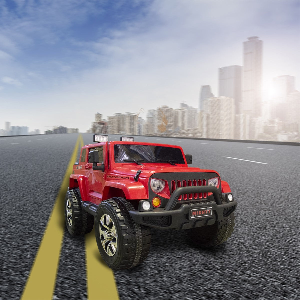 Voiture électrique enfants Jeep 4x4 extérieur 12V MP3 87510 USB télécommande