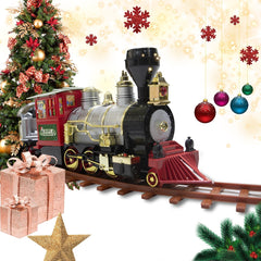 Train d’arbre de Noël batterie 258108 avec lumières et sons 36 pièces 80x19 cm