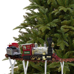 Train d’arbre de Noël batterie 258108 avec lumières et sons 36 pièces 80x19 cm