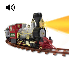 Train d’arbre de Noël batterie 258108 avec lumières et sons 36 pièces 80x19 cm