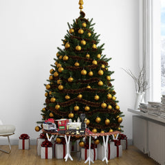 Train d’arbre de Noël batterie 258108 avec lumières et sons 36 pièces 80x19 cm
