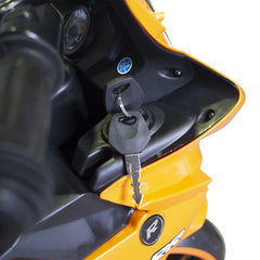 Moto électrique enfants ARROW 6V 4ah B39330 contrôle au pied lumières et sons