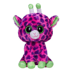 Gilbert coloré et poilu TY girafe en peluche 371426 aux yeux brillants