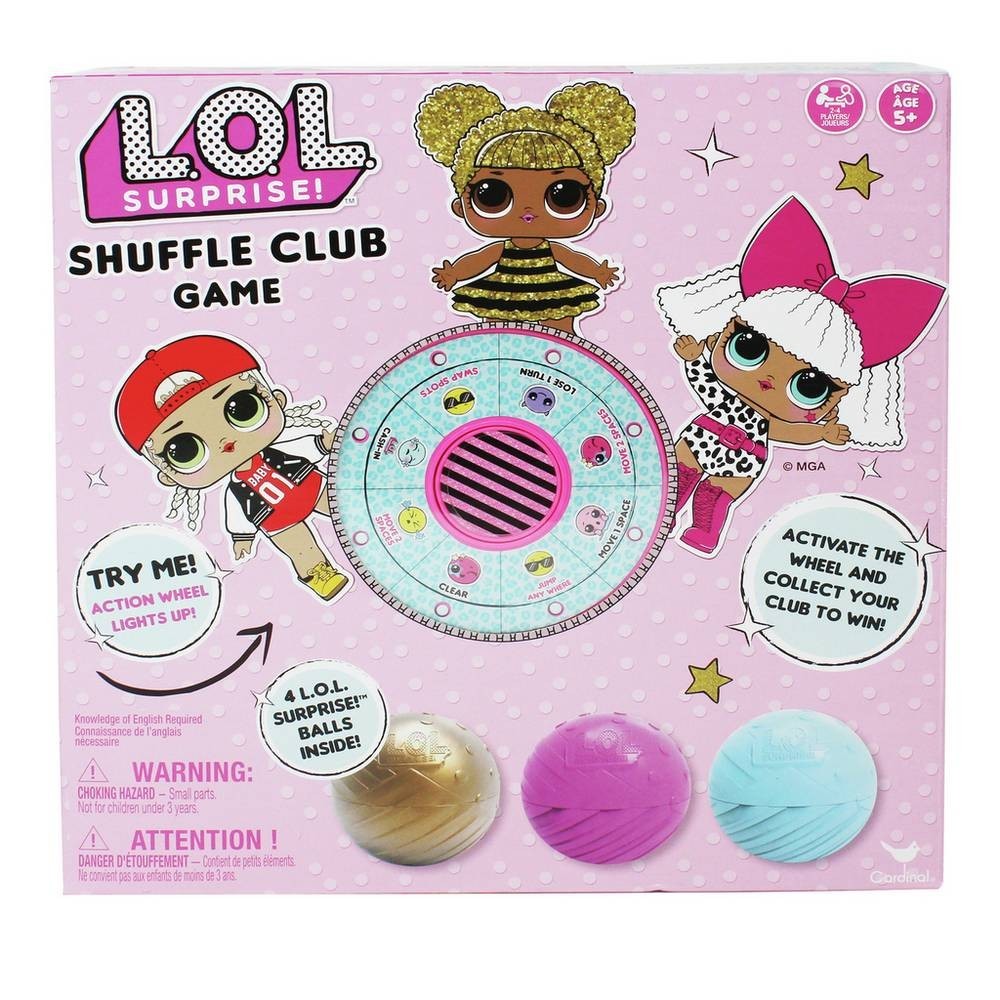 LOL SURPRISE! Jeu de table shuffle 268698 roue électronique max 4 joueurs