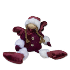 Fée séance rouge de Noël 305097 décoration avec lumière 25x12x8 cm